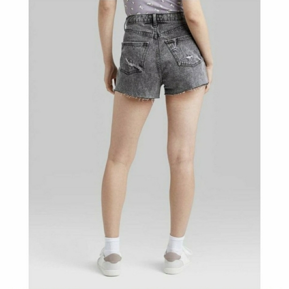 Wild Fable Gray Super-High Rise Jeans Short NWT - Picture 3 of 4